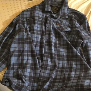 Wrangler Blue and Black Plaid Shirt